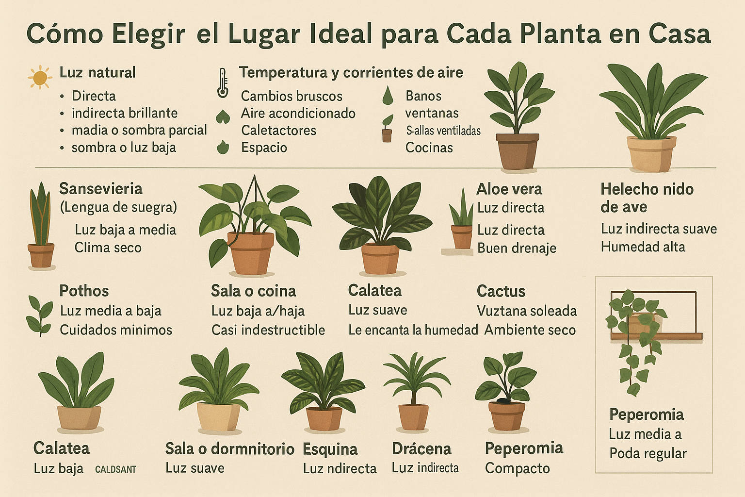 Cómo Elegir el Lugar Ideal para Cada Planta en Casa
