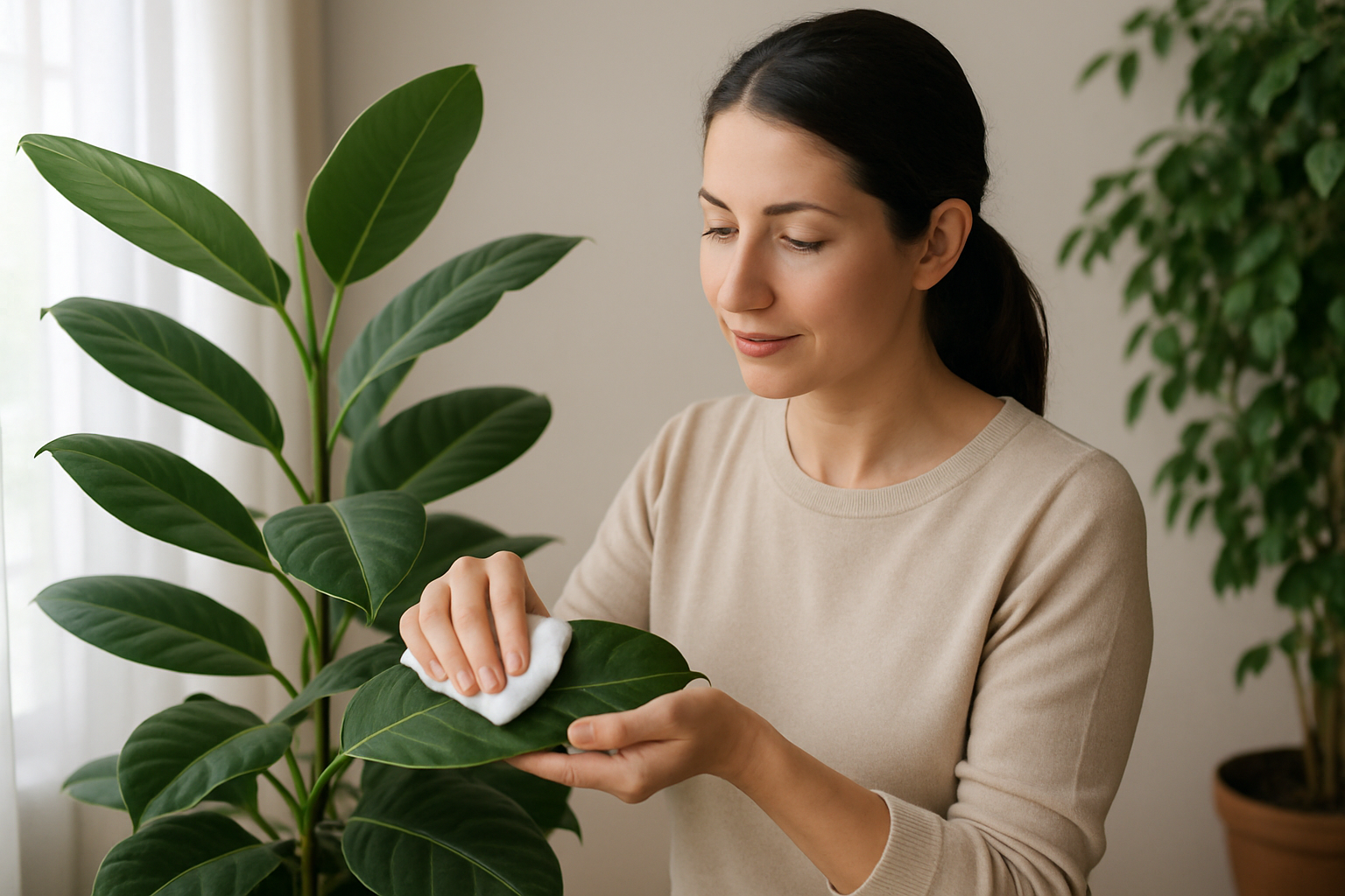 Cómo Limpiar Correctamente las Hojas de tus Plantas de Interior